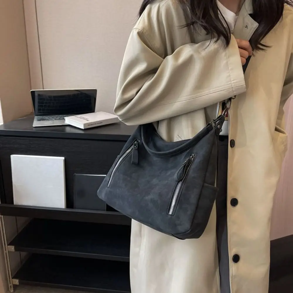 

Versatile Large Capacity PU Leather Shoulder Bag Casual French Style Retro Underarm bag Handbag New Design Tote Bag Vacation