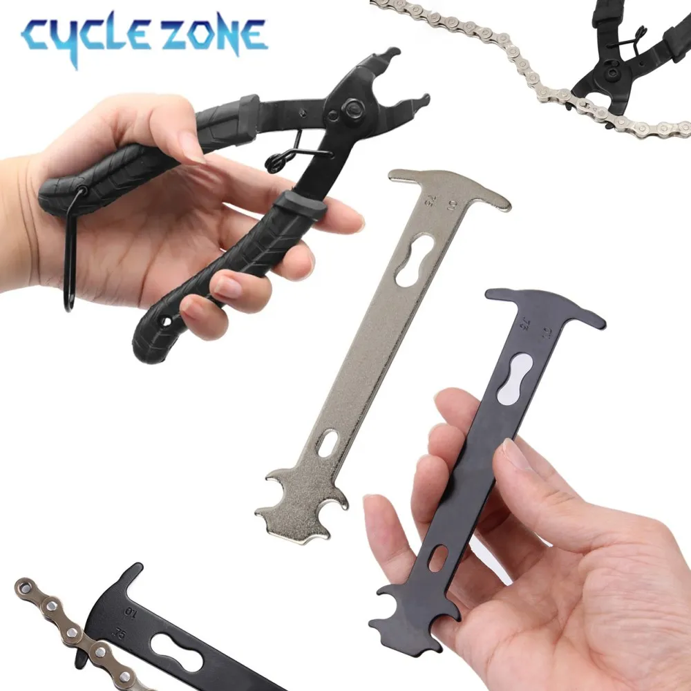 Bike Chain Repair Tool Chain Wear Checker Indicator Open Close Link Pliers Bicycle Link Remover Cycling Magic Button Clamp Tool
