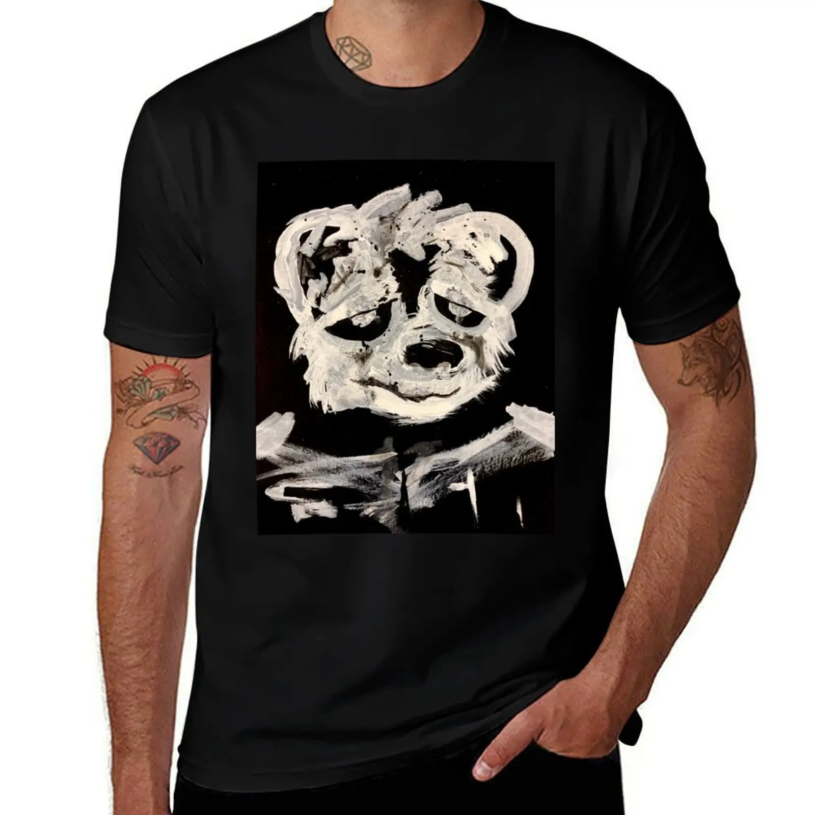Splatter Skunk T-Shirt Plus Size Lightweight Top T-Shirt