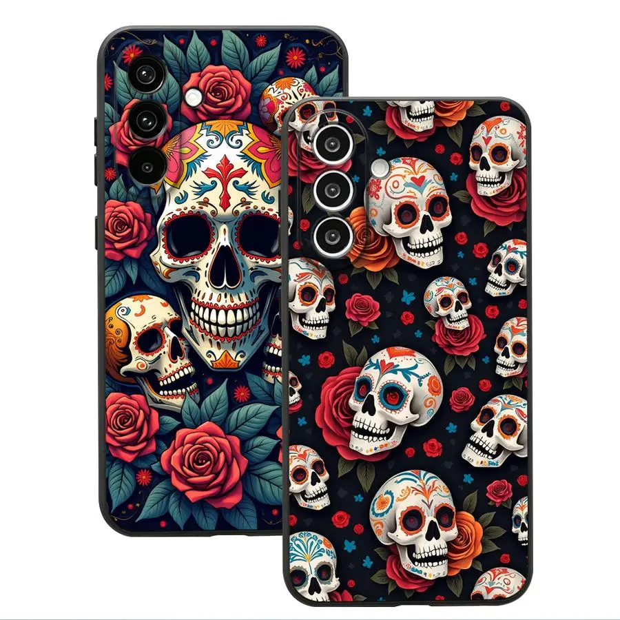 Dark Fantasy Skull Phone Case for Samsung Galaxy A57 A37 A18 A53 A17 A73 A51 A52 A36 A06 A25 A16 A15 A23 A55 Cover A70 A13 A12