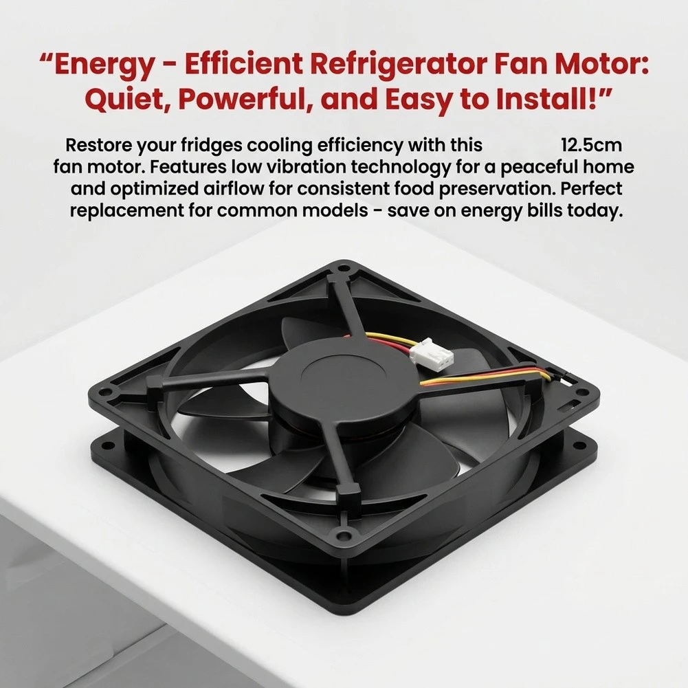 Refrigerator Fan Motor Supporting Efficient Heat Dissipation and Stable Internal Environment for Food Preservation