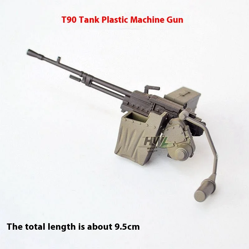 1/16 Model Tank Car 99a Sherman M1a2 Challenger Simulation Plastic Metal Decoration Machine Gun