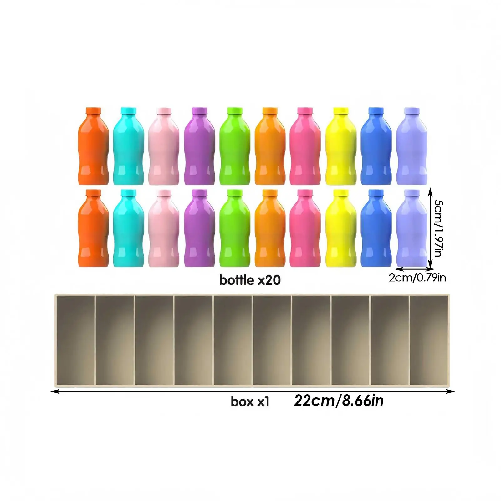 Kids Memory Game Color Match Bottle Educational Toy Learning Activities for Classroom Beach Family Boys Girls Party Picnic