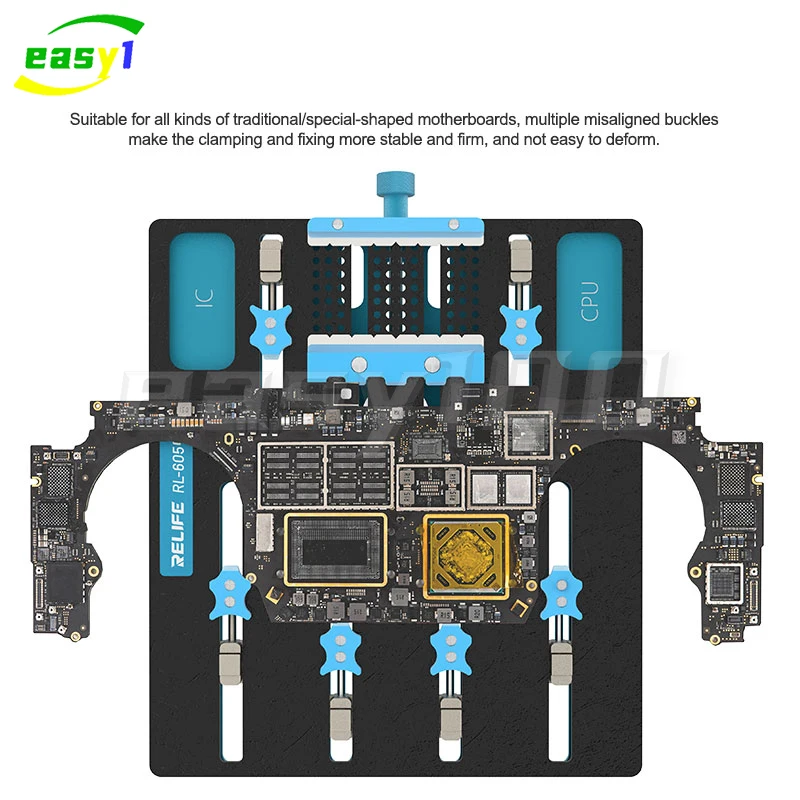 RELIFE RL-605 Pro Universal Chip Slot Motherboard Fixture Laptop IC Chip CPU Harddisk  Motherboard Jig Board Holder Repair Tools