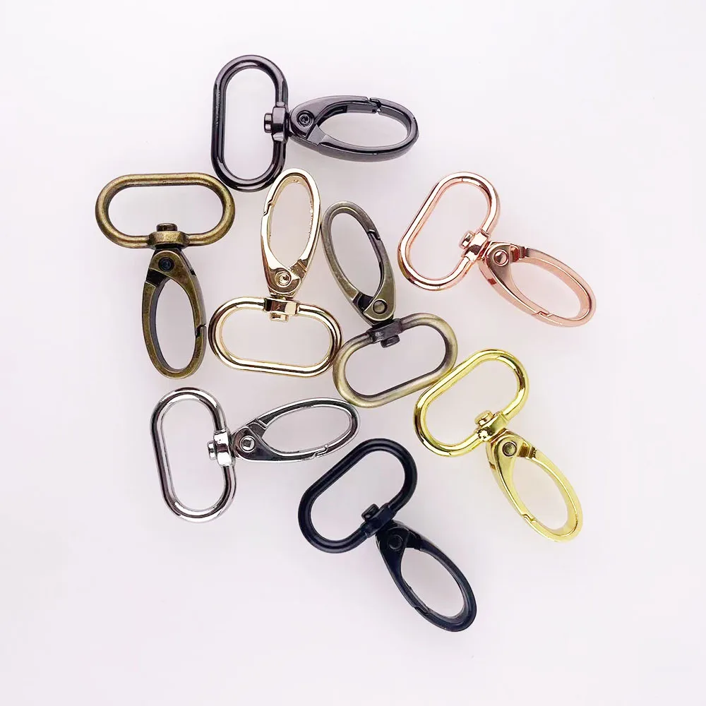 20Pcs 25mm Metal Buckles Swivel Lobster Clasp for Bag Strap 1inch Snap Hook Keychain Trigger Carabiner Clip Hardware Accessories
