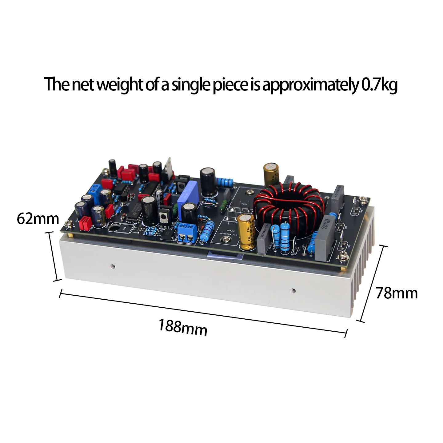 Uad500W High-Power Digital Amplifier Board Class D Mono Hifi Stage Audiophile-Grade High-Fidelity Finished Board view 5