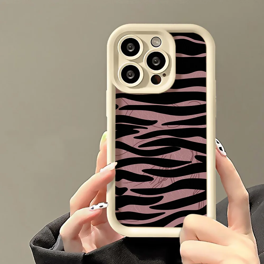 Y2K Zebra Print Phone Case for iPhone 18 Pro Max For Apple iPhone 18 17 16 15 14 13 12 11 Pro Max XS XR 7 8 Plus SE 2022 Shell