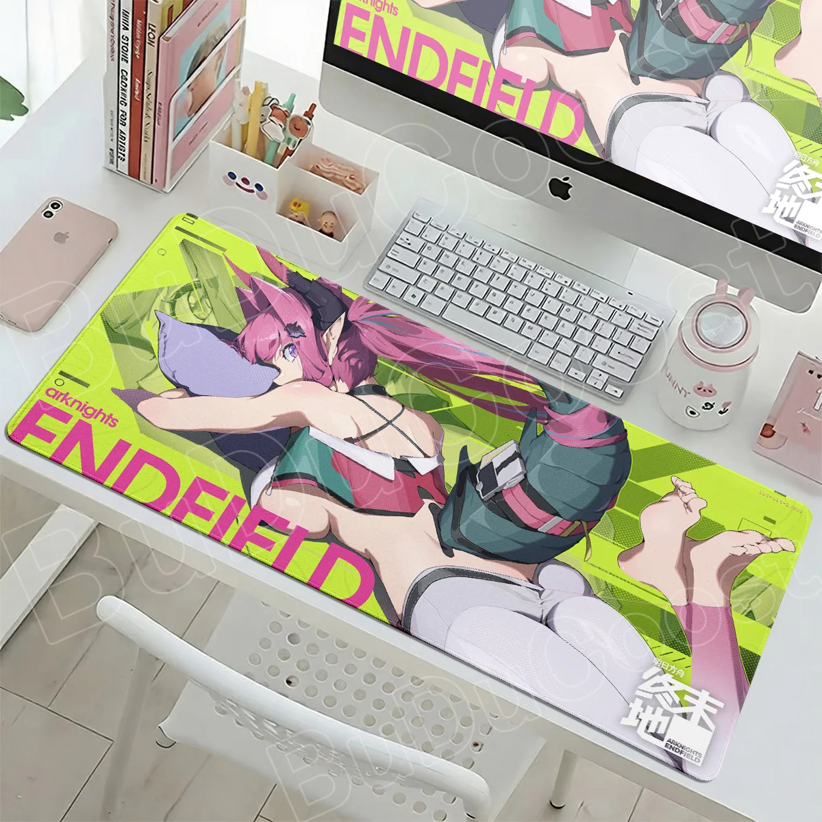 30x80cm Yvonne Arknights Endfield Mouse Pad Rubber Non-slip Base Table Mat XL Laptop Office Soft Carpet Gaming Setup Accessories