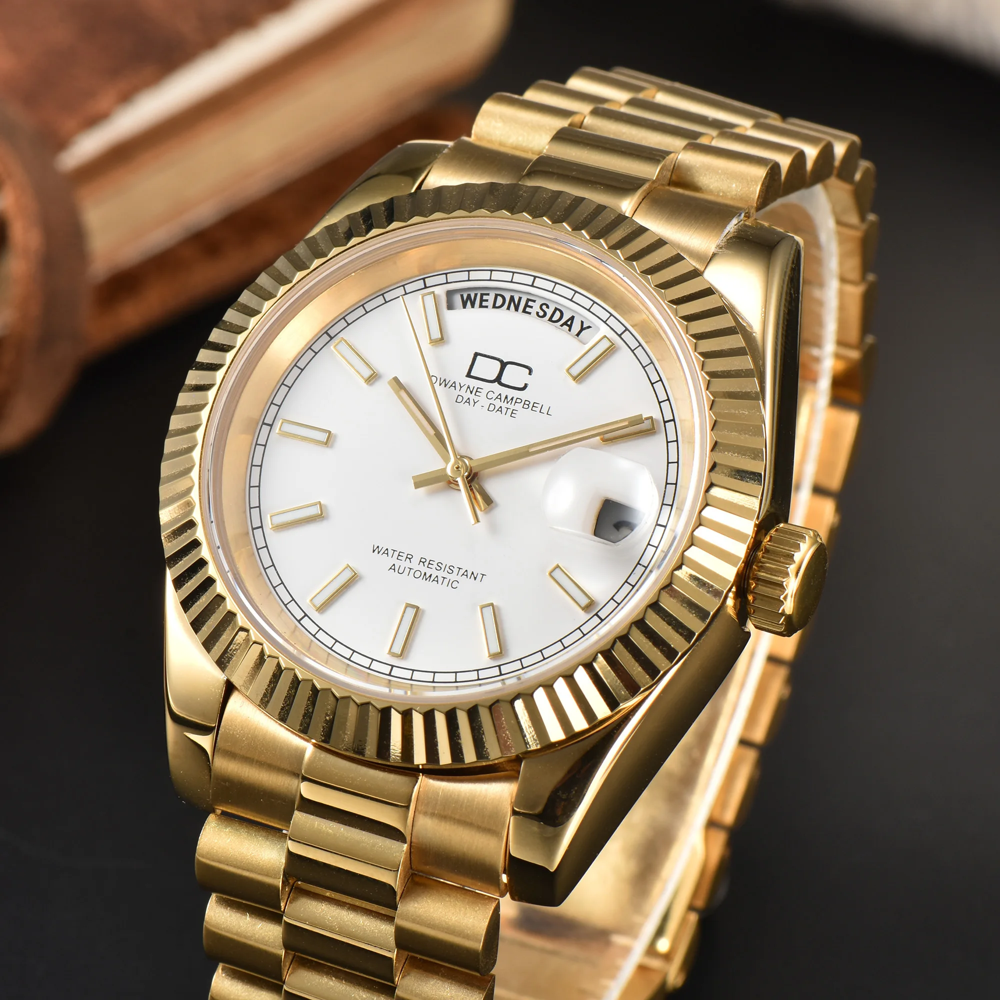 Automatic mechanical watch 8285 with waterproof sapphire glass and luminous display, a fashionable wristwatch