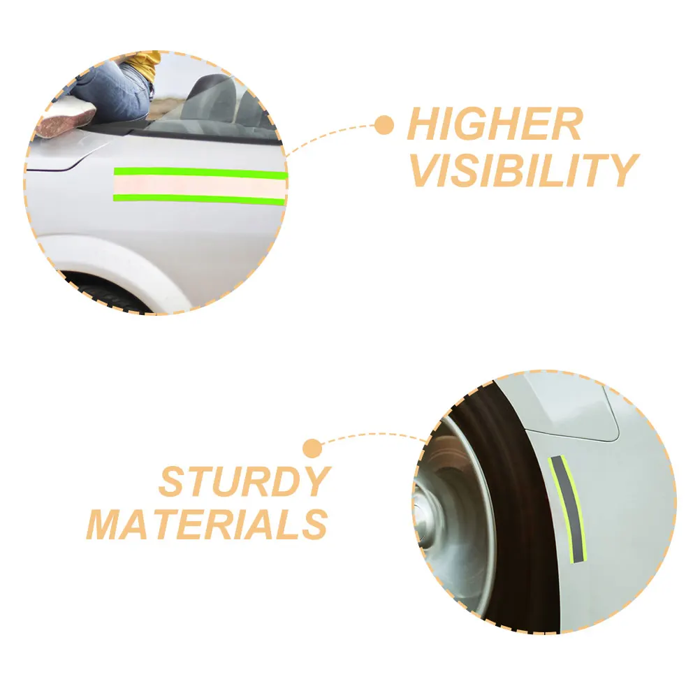 5 Meters Reflective Webbing Strip Fluorescent Safety Fabric Sew-On High Visibility Ribbon For Clothes Gear Jackets Bags