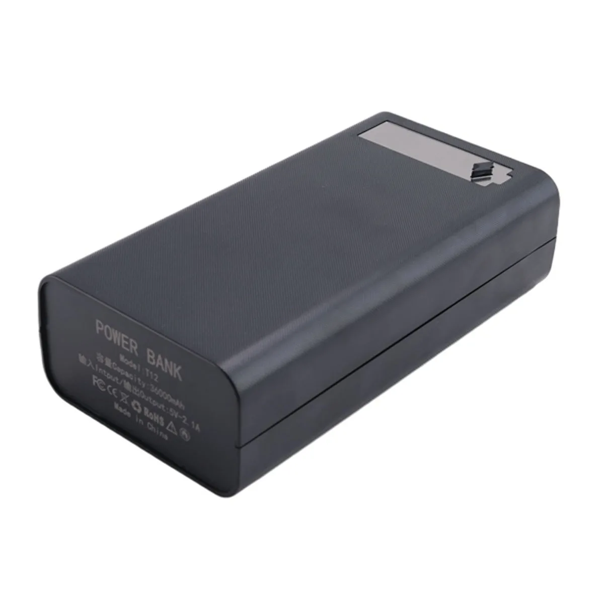 12X18650 Charging Battery Case Welding Free Battery Storage Box DIY Power Bank Case T12 with Light 18650 Battery Box