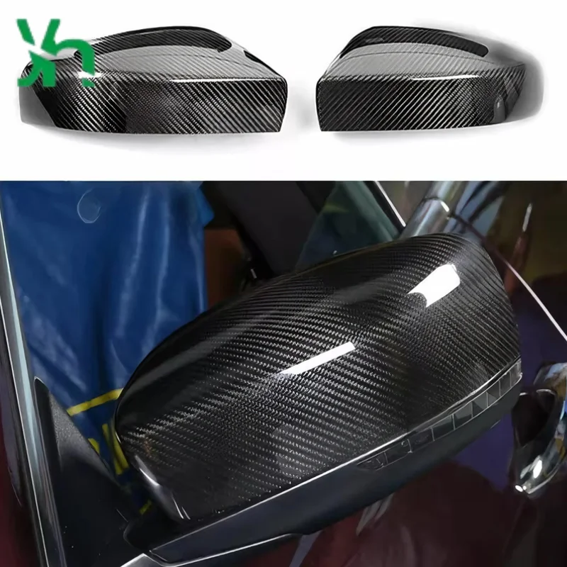 لمازيراتي جيبلي ألياف الكربون مرايا الرؤية الخلفية كواتروبورتي كريسلر 300C غطاء مرآة جانبية للسيارة الملحقات الخارجية