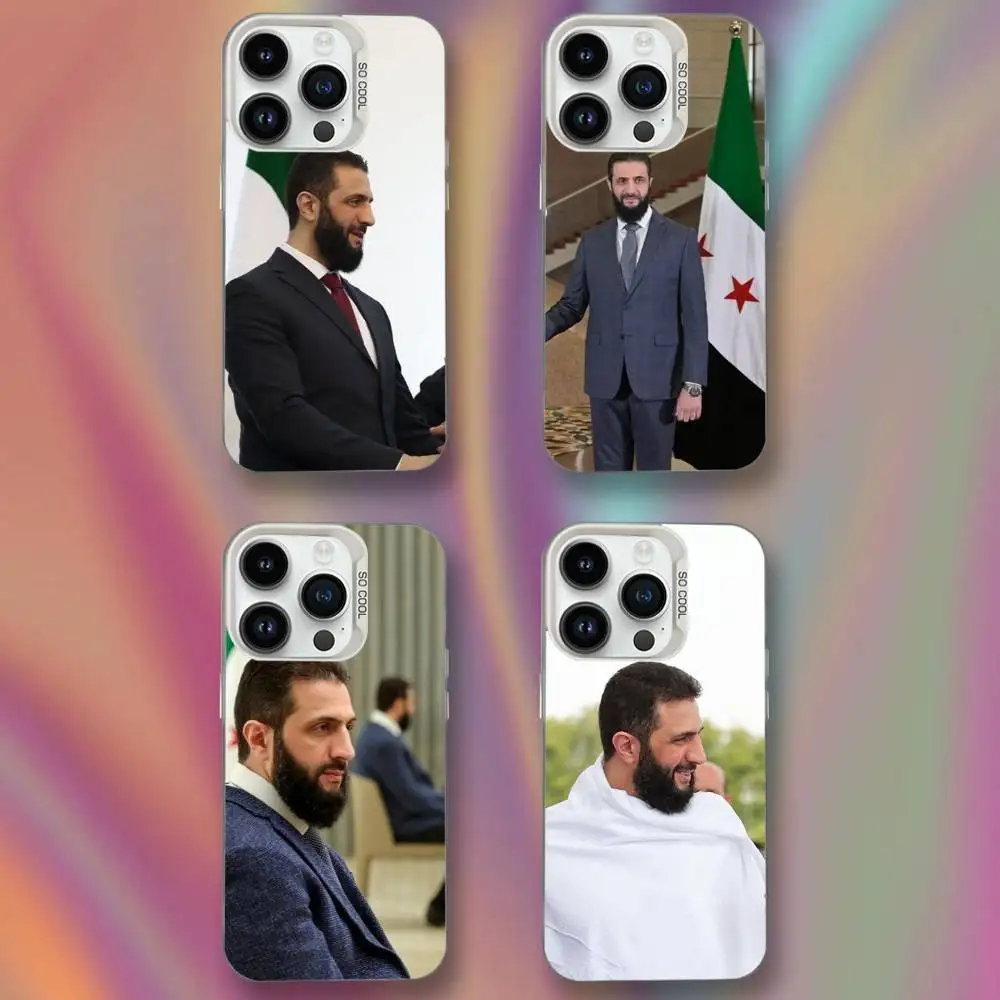 

A-Ahmeds Al Sharaas Syria Phone Case For iPhone 16,15,14,13,12,11,Mini,Pro,SE,MAX White Matte Shockproof Cover
