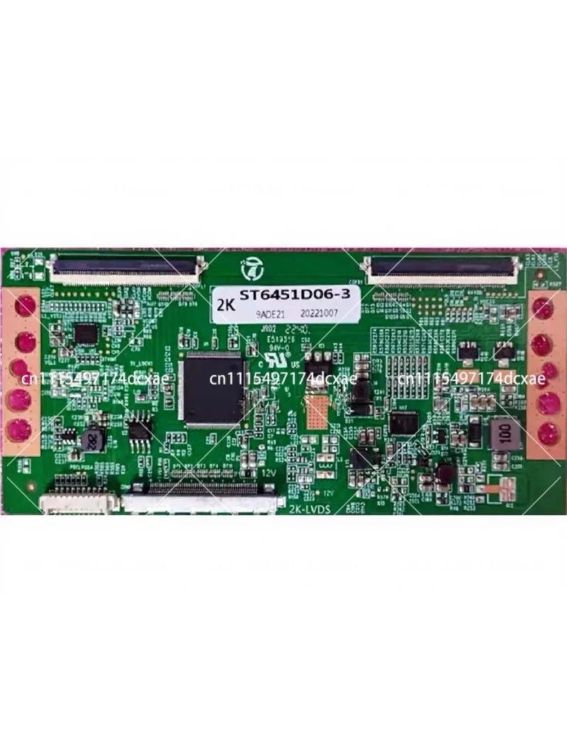 Upgraded TV Logic Board ST6451D06-3, 2K 4K Dual 60PIN T-CON Display Driver Board, Tested OK
