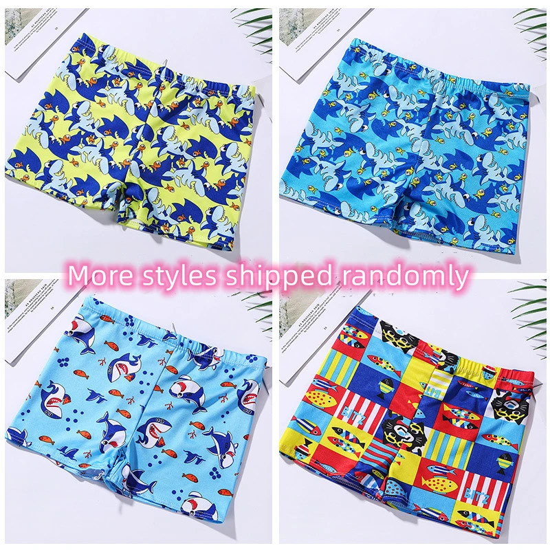 Pantalones cortos y bañadores para niños, traje de baño de playa, dibujos animados, se envía al azar, diferentes estilos