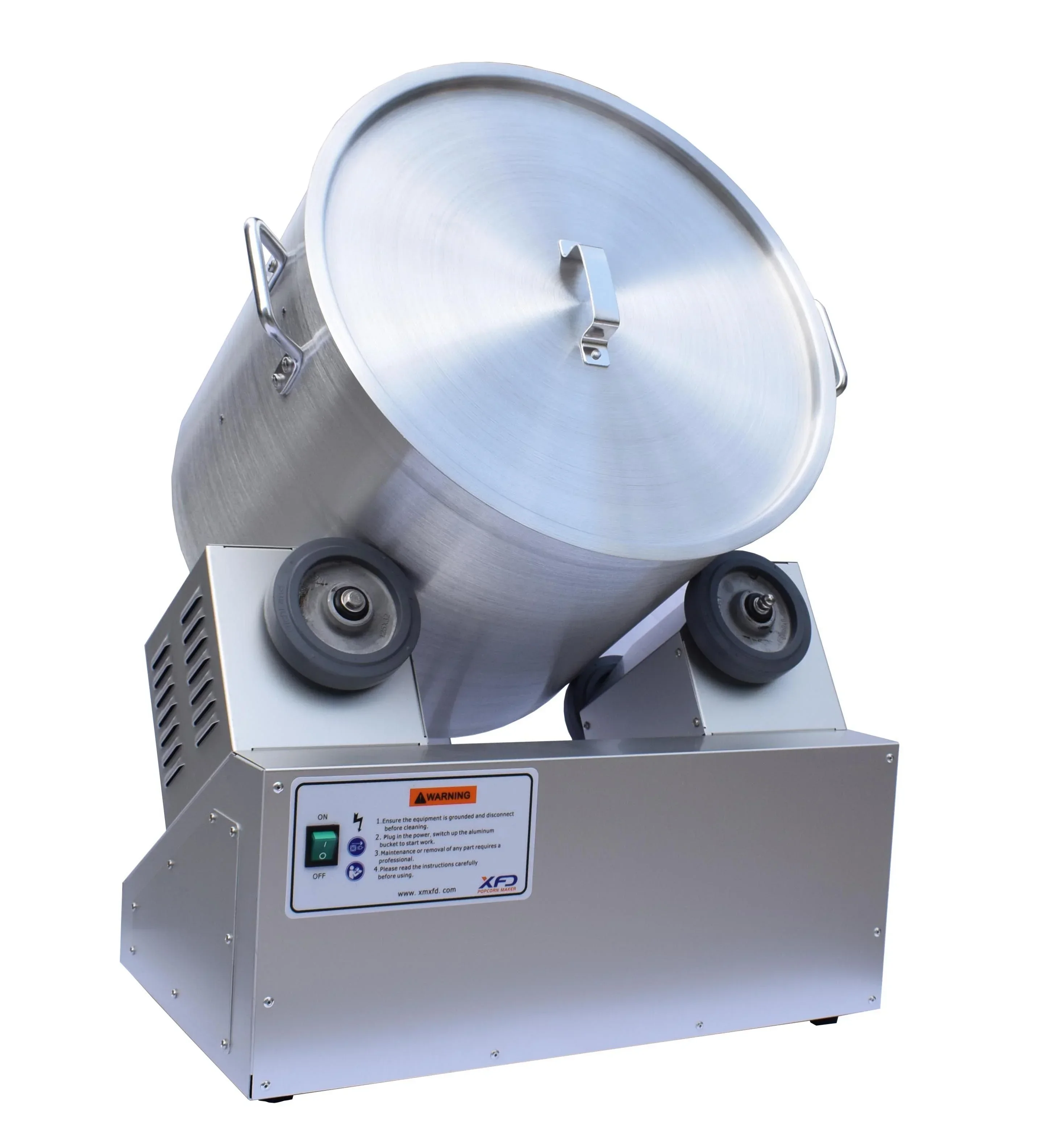 Vaso mezclador de recubrimiento XFD de 220V y 450W para sabor a condimento en polvo, vaso para palomitas de maíz, máquina para envolver palomitas de maíz