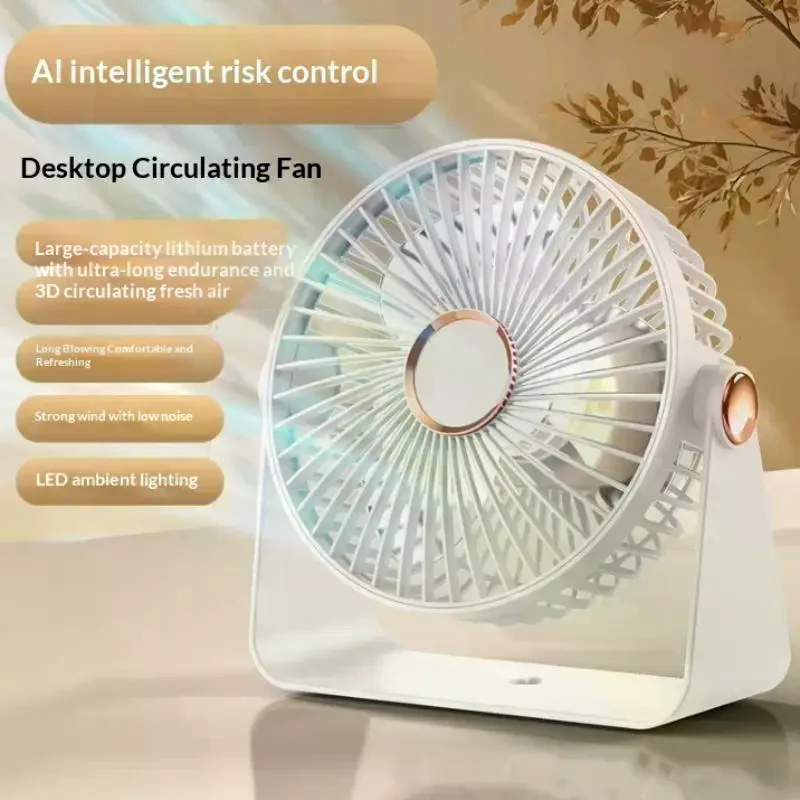 Multifunctional 4000mAh Wireless Portable Electric Fan Desktop Wall Ceiling Quiet Home Air Circulator Quiet Ventilator Cool