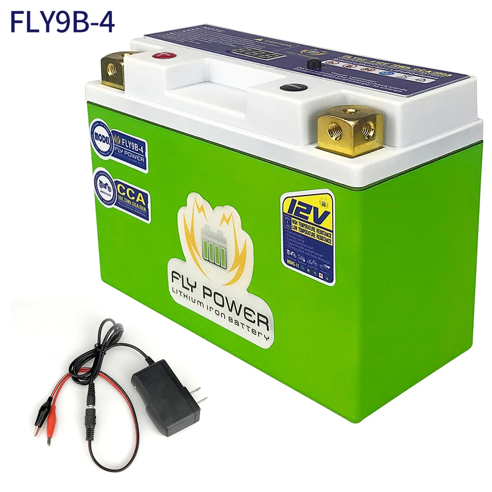 

Motorcycle FLY9B-4 Star LiFePO4 Battery CCA 72Wh BMS Lithium iron Phosphate Scooter Batteries 12V Replace YT9B-BS YT9B-4 GT9B-4