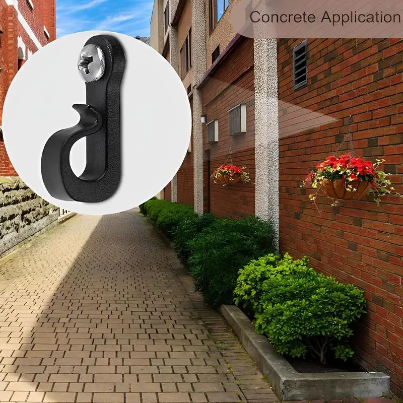 String Lights Hooks 20pcs Christmas Light Clips Q Shape Press Buckle Plant Hooks Screw Fixed For Small Plants Eaves Street Light image 4