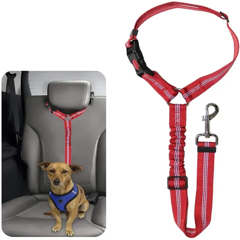 

Reflective Pet Dog Car Seat Belt Puppy Collar Walking Travel Car Accessories Cat Leash Harness for Small Dogs Pet Car Supplies