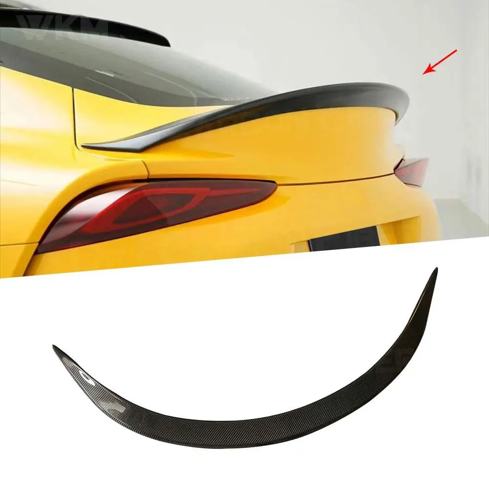 

For Toyota Supra High Quality Carbon Fiber Rear Spoiler Wing Black Finish 2019 - 2020 FRP Car A Styling