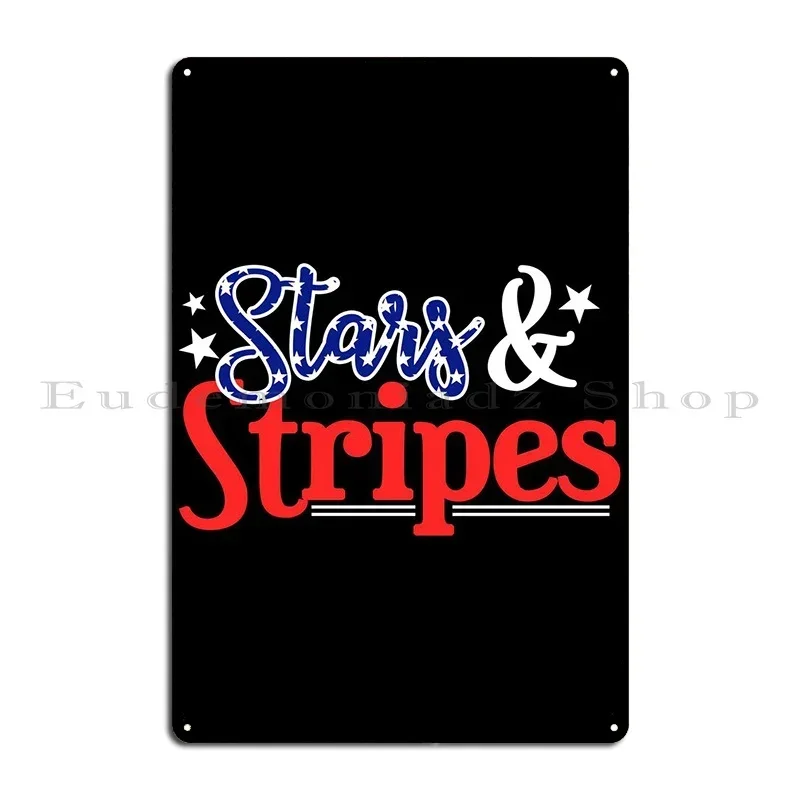 Star And Stripes Metal Plaque Cinema Character Cinema Funny Decoration Tin Sign Poster