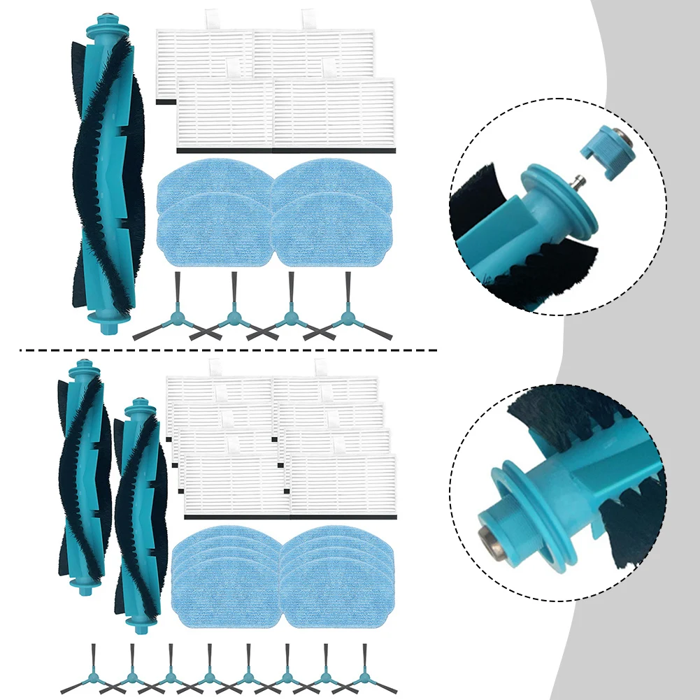 

Main Side Brush Filter Mop Cloth Kit For Conga7690 Immortal Max For Conga 7690 Immortal-Max M For Conga 7690 Immortal Max Parts