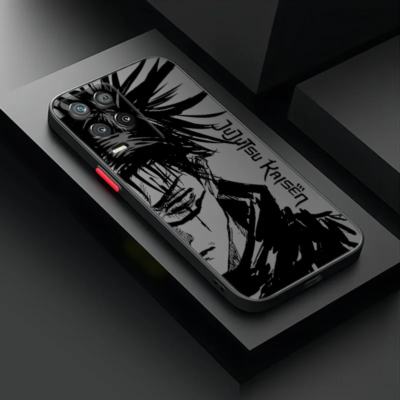 Jujutsu Kaisen Anime For Realme Q5 GT Neo 2 C55 C33 C31 C30 C20 C11 C25 C21 C15 C25 C3 Frosted Translucent Phone Case