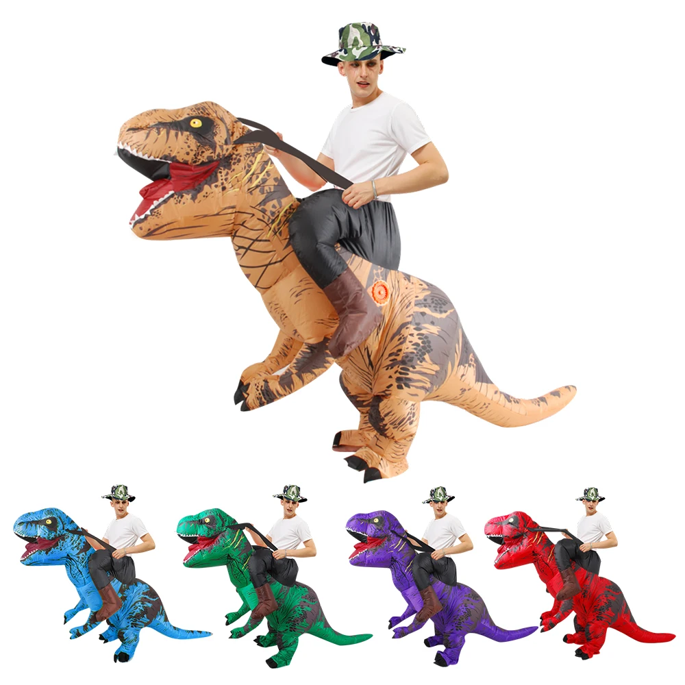 

Halloween T-Rex Inflatable Costume for Adult Dinosaur Inflatable Suits Fancy Funny Dress Suit for Purim Halloween Party