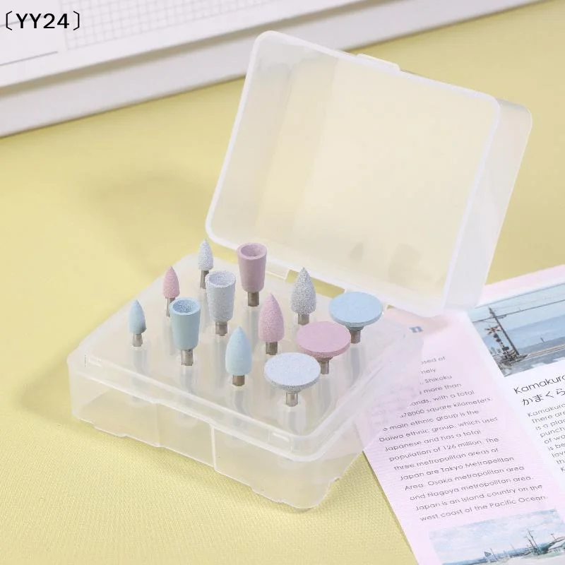 12 Pcs/Box Silicone Polishing Kit RA 2.35mm Polishing Resin Porcelain Composites With Low-Speed Handpiece Laboratory Tool〔YY24〕