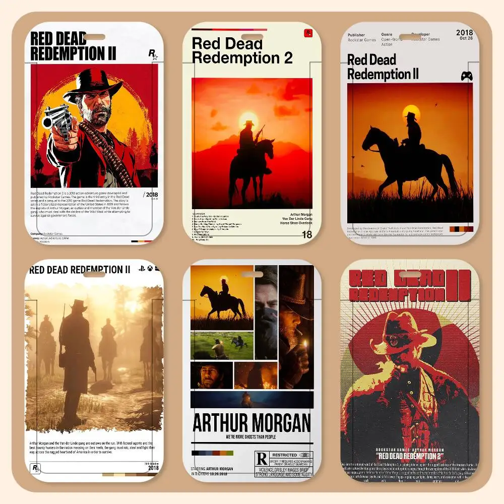 Game R-Red Dead-R-Redemptions 2 Lanyard Card Holders Student ID Card Holders Neckband Card Holders Control Accessories Gifts