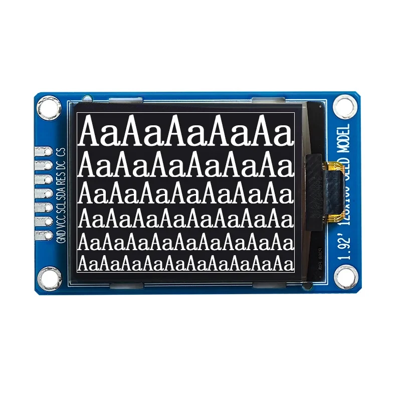 

1.92 inch OLED Display 128*160 Resolution SH1108 Driver Serial Screen 7Pin SPI Interface