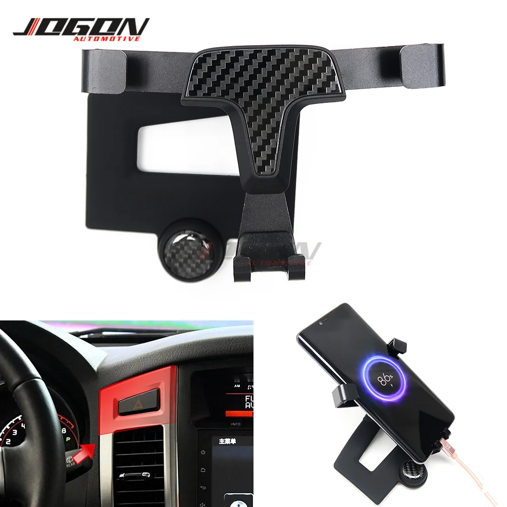 Car Dashboard Air Vent Phone Mount Stand Holder Car Accessories For Mitsubishi Pajero V80 Shogun Montero Limited 2010-2019