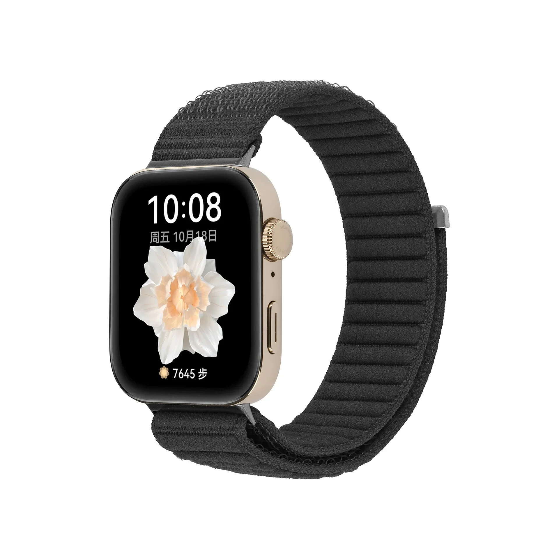 波状ナイロンループ時計ストラップスーツ Huawei 社時計 Fit3/4/4 プロ波状ナイロンストラップ金属コネクタ付き