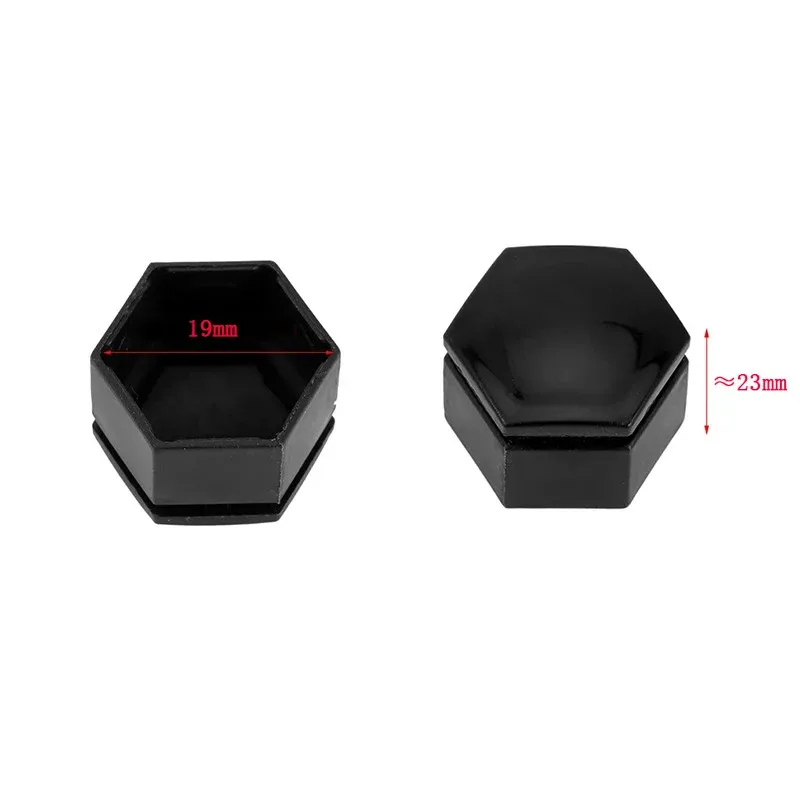 20/40/60/80Pcs Car Wheel Lug Nut Covers Bolt Caps 17/19/21mm Anti-Rust Dust Hexagon Auto Tyre Hub Screw Exterior Protection Caps