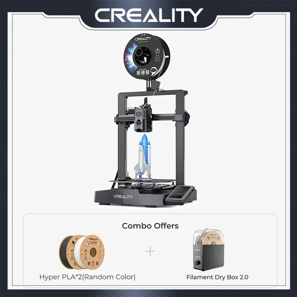 

Creality Original Ender-3 V3 KE 3D Printer Combo FDM 3D Printer with Filament Dry Box 2.0 Hyper Series PLA Filament 1.75mm 1KG