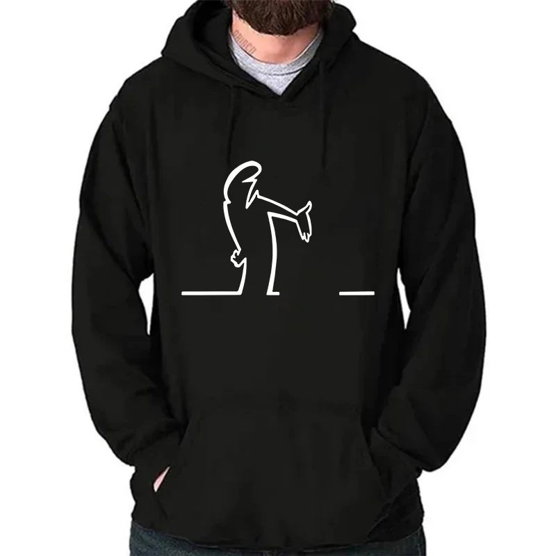 

New Balum La Linea Print Hoodie Sweathshirts Men Women Hooded Pullover Unisex Long Sleeve Hoodie Tops Couple Hoodies