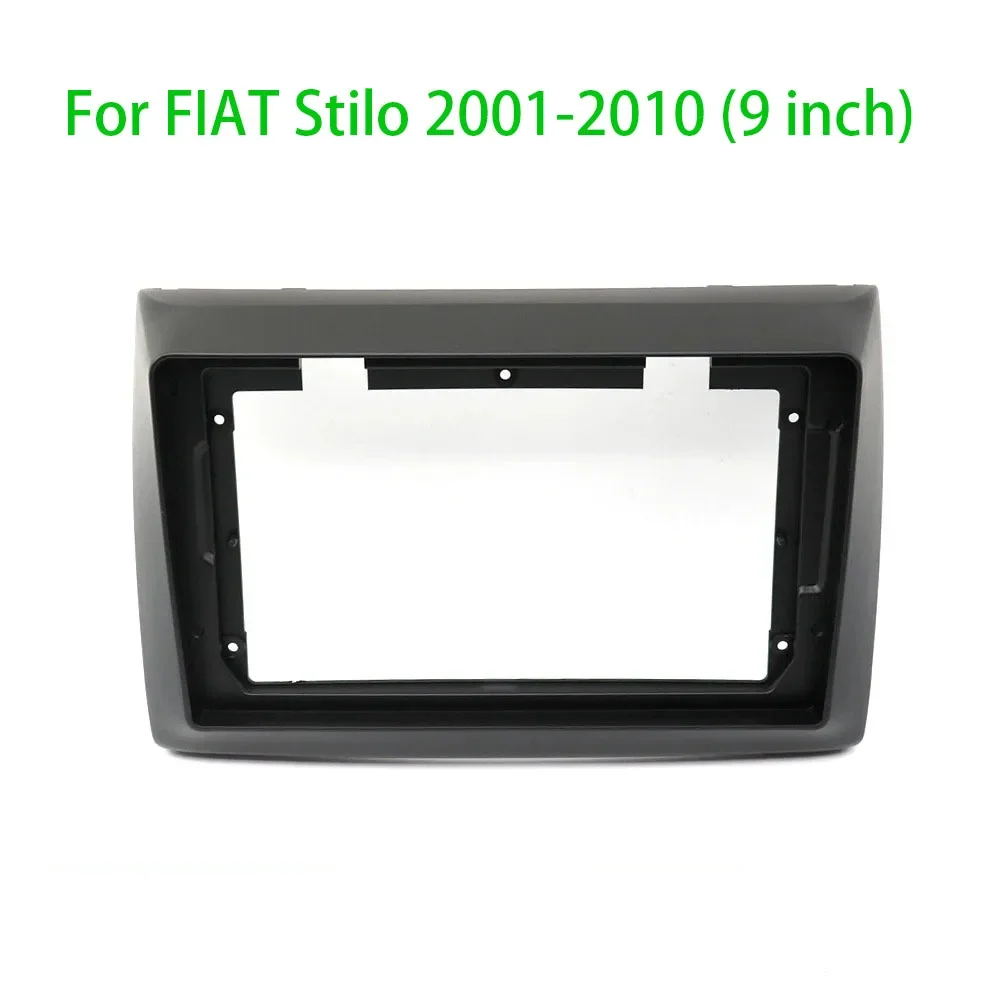 9'' 2Din Car Radio DVD Player Fascias Frame for FIAT Stilo 2001-2010 Stereo Plate Adapter Mounting Dash Installation Bezel Trim