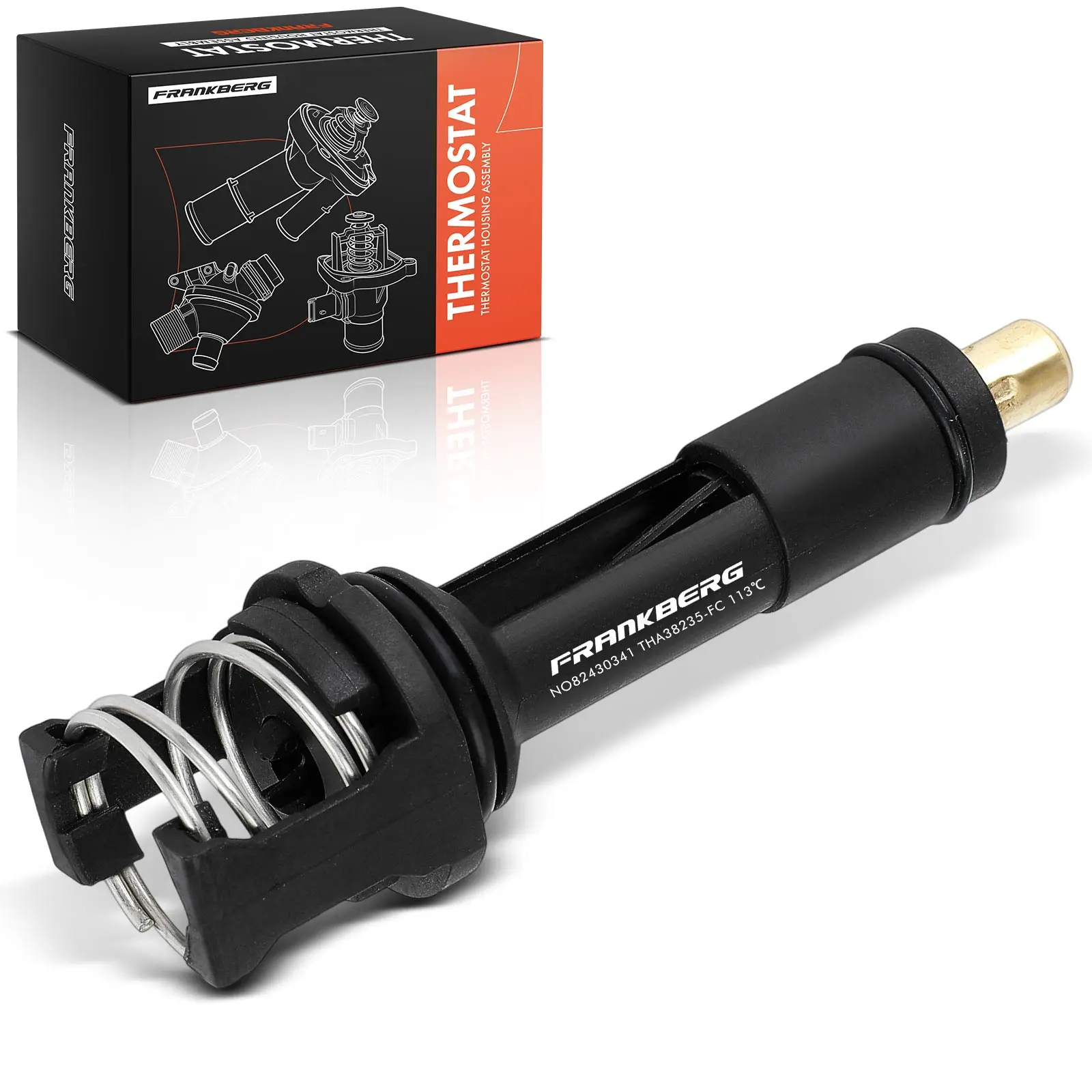 Frankberg 1x Thermostaat Koelvloeistof voor VW Golf 7 Passat Kever Audi A3 A4 A5 A6 Q5 Seat Leon 06L121111K 838-235 06L121111G