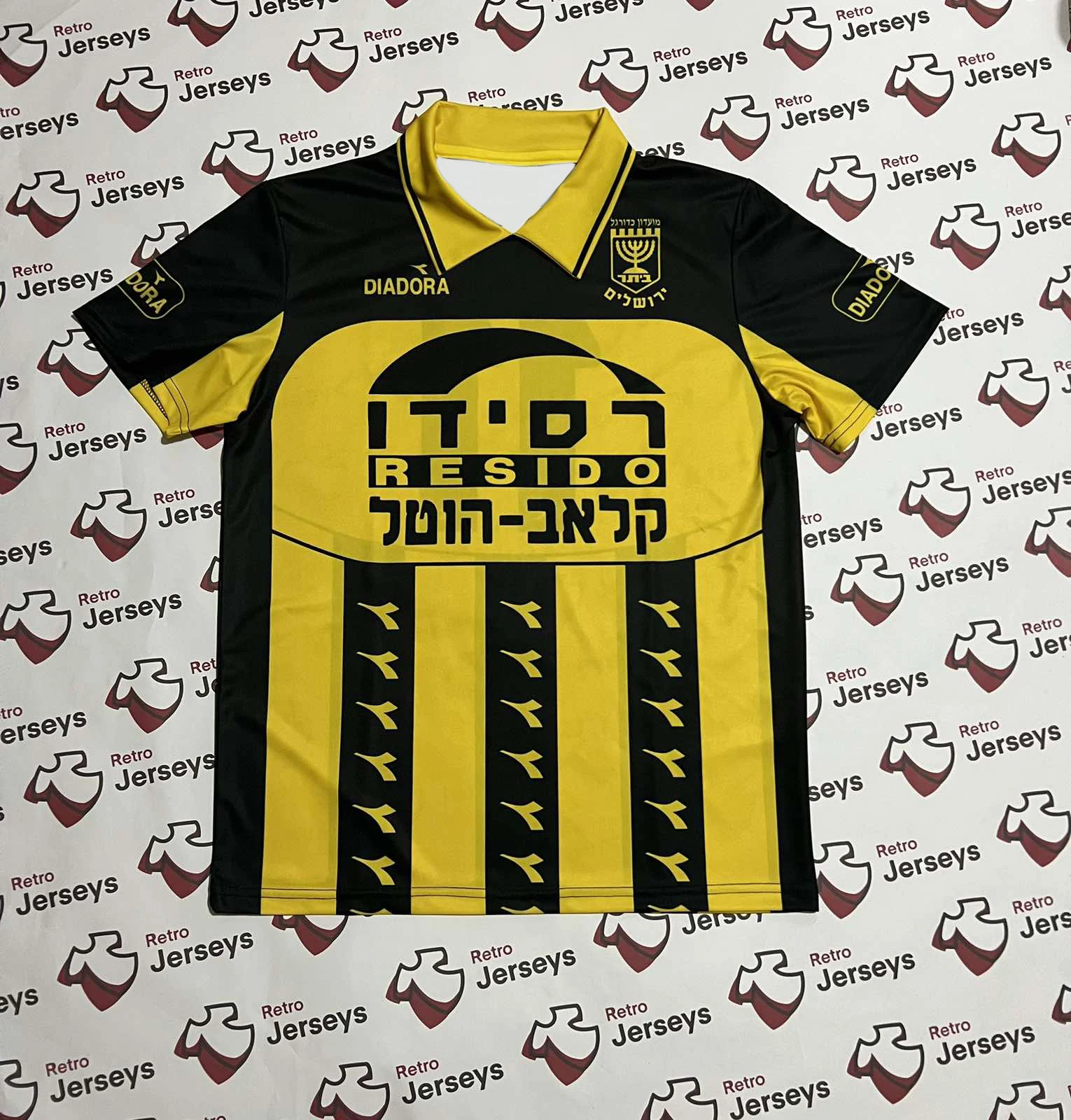 

2025 Summer Men's Clothing 3D Printing Beitar Jerusalem Shirt 1996-1997 Away - Retro Jersey,חולצה של בית"ר ירושלים