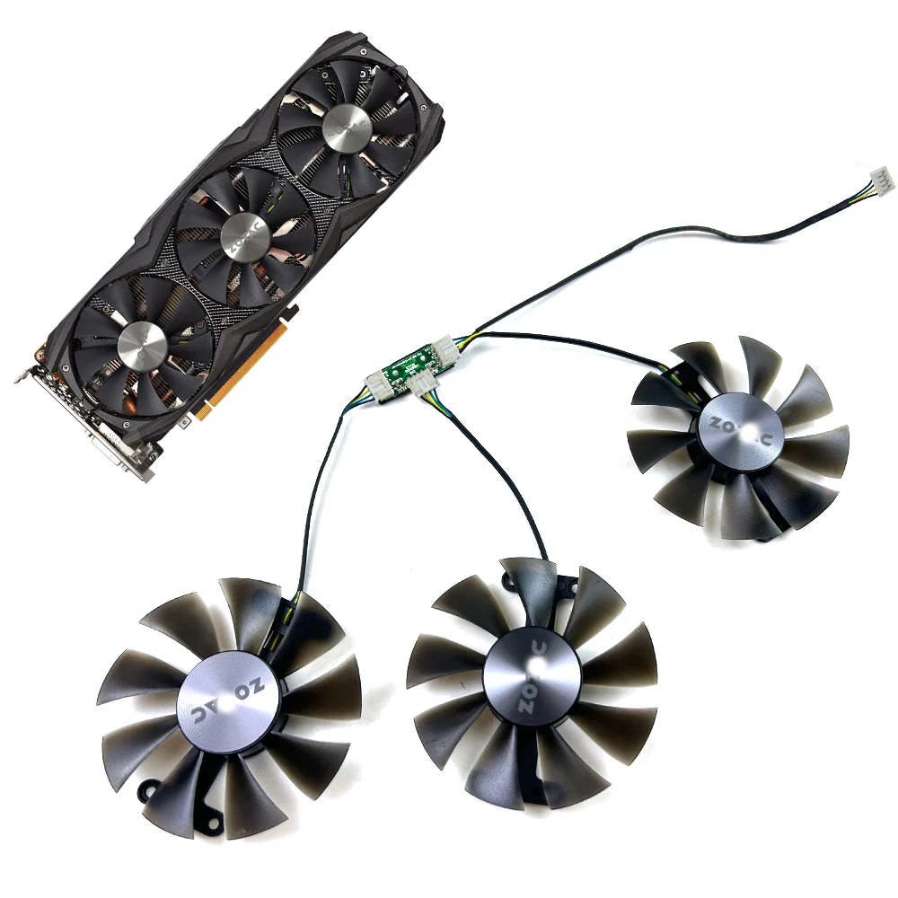 NEW DIY Cooling Fan For For ZOTAC GTX980Ti 980 Ti AMP 970 GTX TITAN X ARCTICSTORM Graphics Video Card fans 85mm 4pin GA91S2H/U