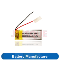 60mAh 291025 Battery For JBL Endurance Peak 2 Peak2 Gaming TWS Handsfree Headphone Airpods