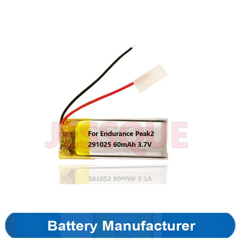 60mAh 291025 Battery For JBL Endurance Peak 2 Peak2 Gaming TWS Handsfree Headphone Airpods