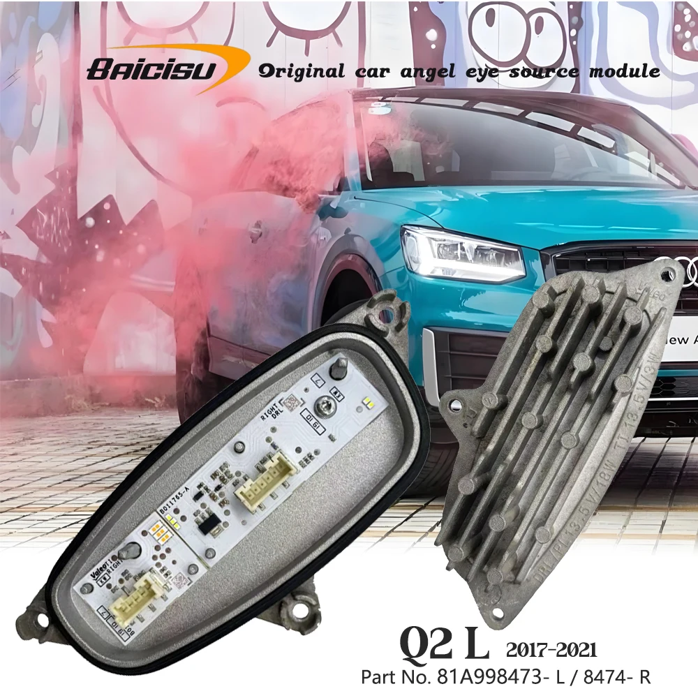 

OEM 81A998473 Left 81A998474 Right Full LED Headlight Turn Signal DRL Daytime Running Light Module For Audi Q2 L Car Accessories