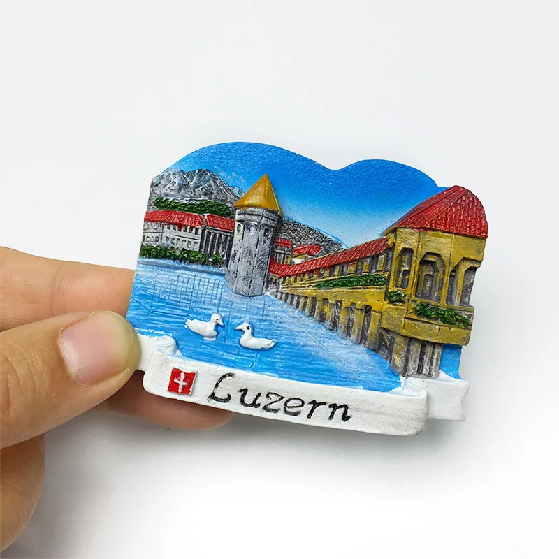 

3D Resin Switzerland Luzern Scenery Fridge Magnet - Magneten Kühlschrank Small Cute Magnets Home Decor Items Refrigerator Magnet
