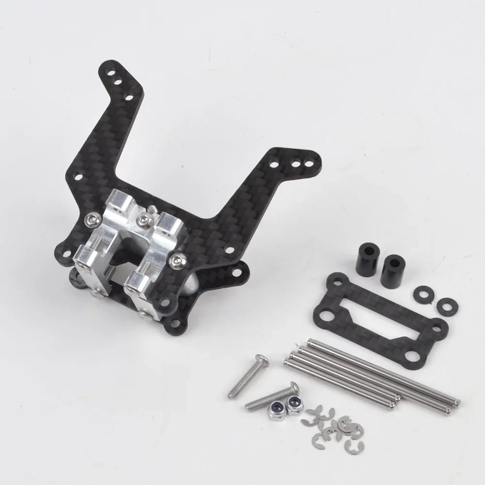 Carbon Front Shock Tower Kit for Tamiya DT-02 Chassis Holiday Buggy Fighter Buggy Upgrade Parts