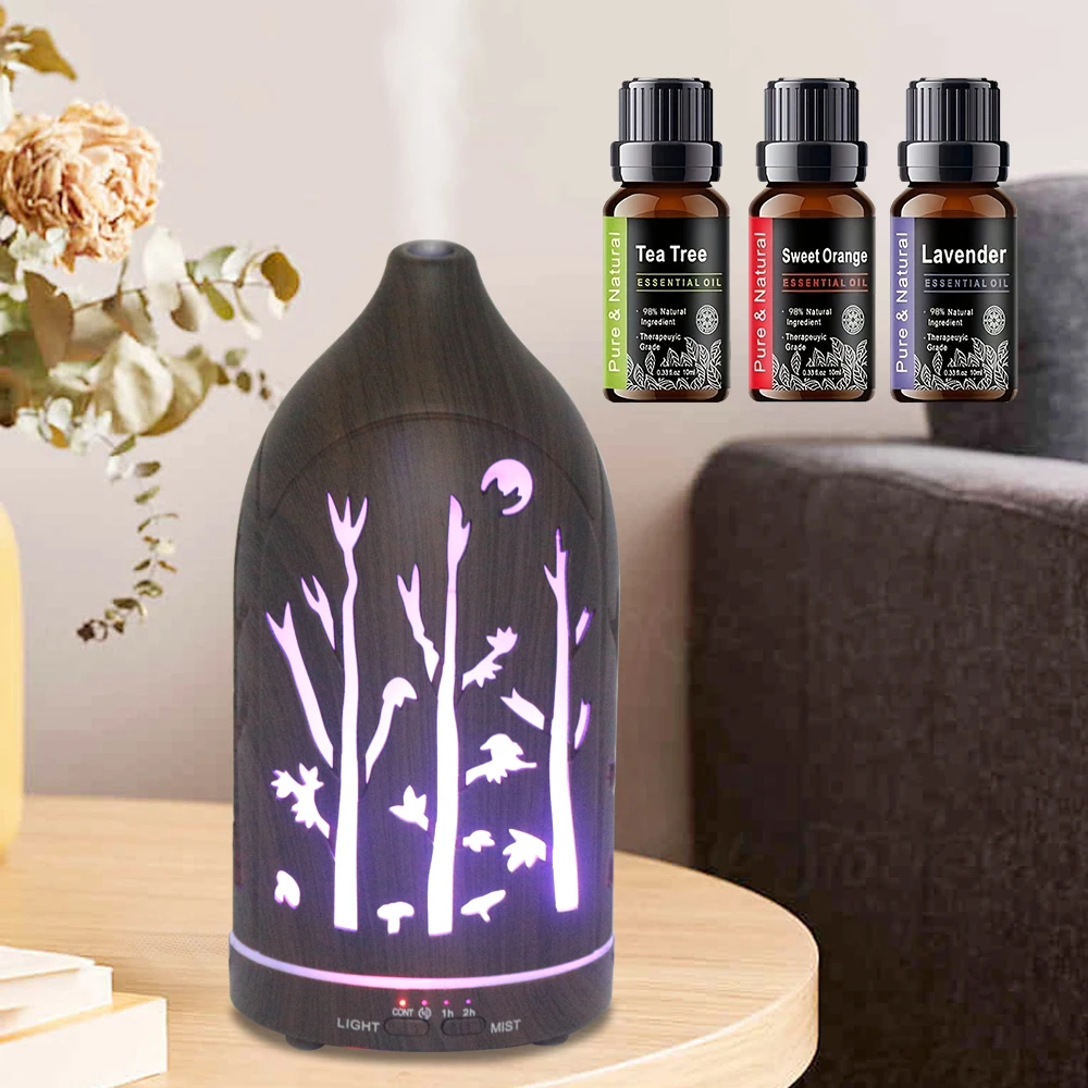 

Ultra-Quiet Essential Oil Diffuser Auto Shut-Off, Large Coverage, Perfect for Home, Office & Relaxation