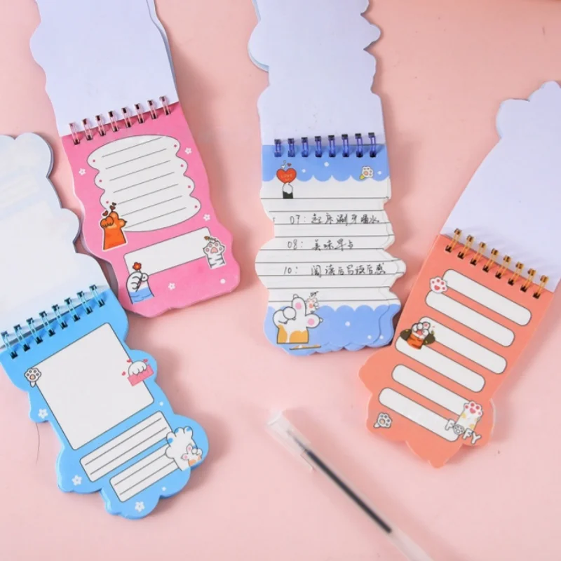 12pcs/lot Kawaii Cat Paw Coil Notebook Cute Portable Note Book Diary Planner Stationery School Supplies