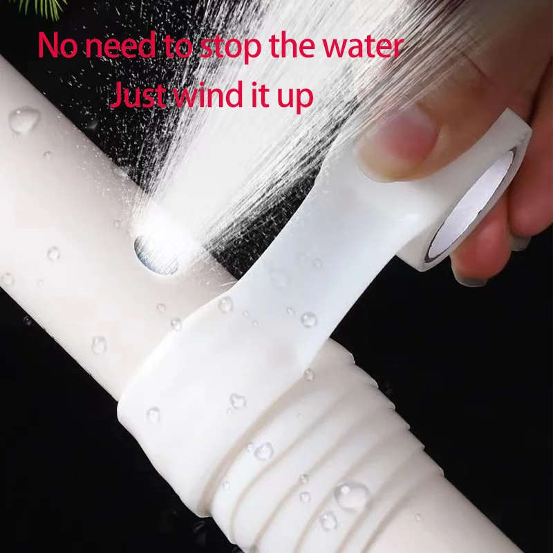 1roll Self-adhesive Waterproof Tape with High Pressure Resistance and Strong Leak-stopping and Water-stopping Repair