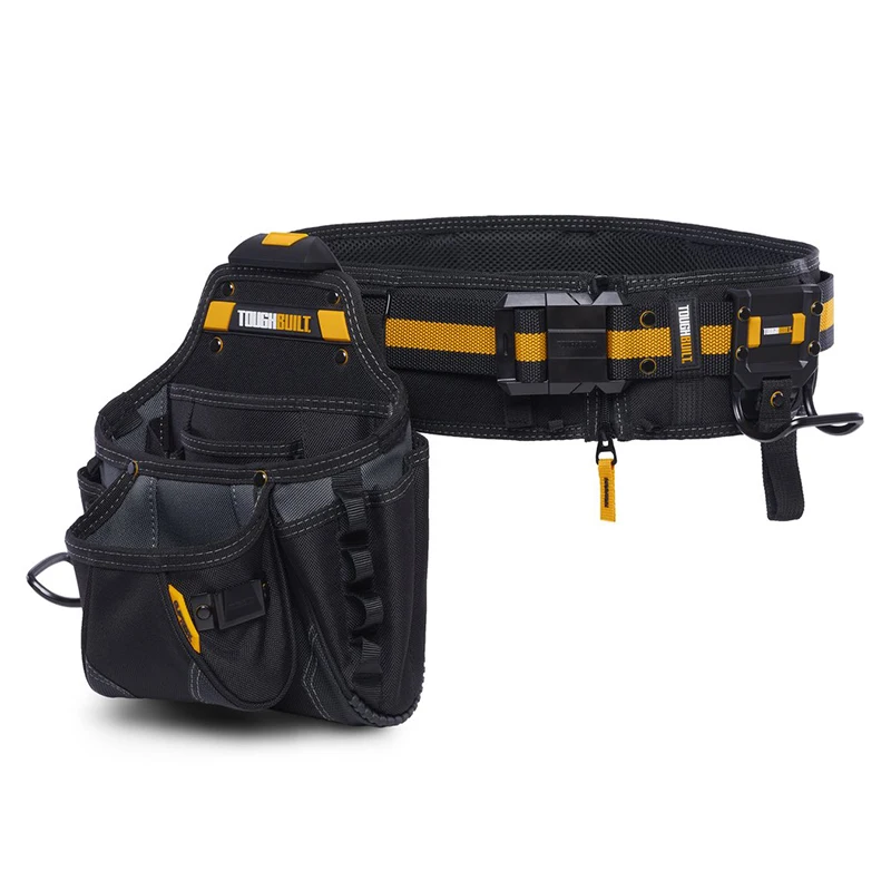 TOUGHBUILT TB-CT-101-3P 3-Piece Builder Tool Belt Set Waist Pack Belt Hammer Hanging Power Tool Accessories